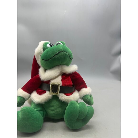 Sterling Inc. Christmas Santa Frog Plush Toy In Red & White Suit 11" Tall READ - Picture 2 of 7
